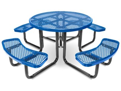  Table de pique-nique en métal – 46 po, circulaire