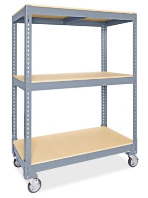 Sax Mobile Drying and Storage Rack with Wheels, 40 Shelves, Steel, 26 x 25  x 40 Inches