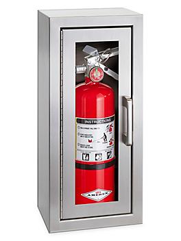 Stainless Steel Fire Extinguisher Cabinet - 2 1/2 - 5 lb H-10025
