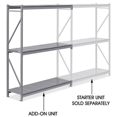 Add-On Unit for Bulk Storage Rack - Steel Decking, 72 x 24 x 96" H-10034