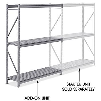Add-On Unit for Bulk Storage Rack - Steel Decking, 72 x 24 x 96" H-10034