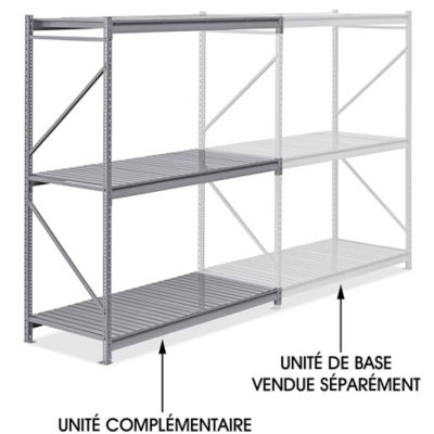 Add-On Unit for Bulk Storage Rack - Steel Decking, 72 x 36 x 96" H-10035