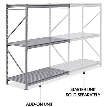 Add-On Unit for Bulk Storage Rack - Steel Decking, 72 x 36 x 96" H-10035
