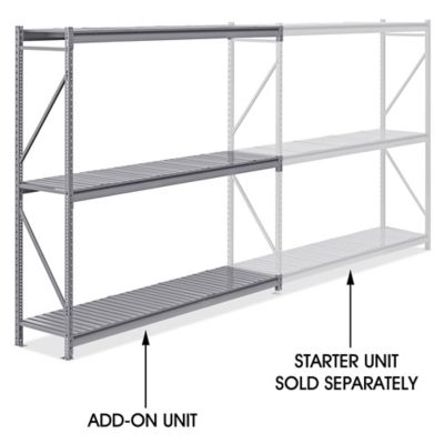 Add-On Unit for Bulk Storage Rack - Steel Decking, 96 x 24 x 96" H-10036