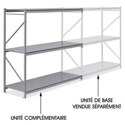 Add-On Unit for Bulk Storage Rack - Steel Decking, 96 x 36 x 96" H-10037