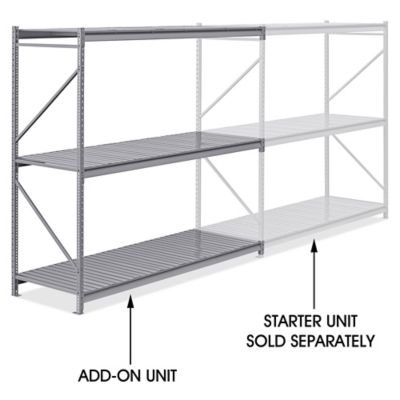 Add-On Unit for Bulk Storage Rack - Steel Decking, 96 x 36 x 96" H-10037