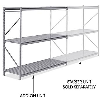 Add-On Unit for Bulk Storage Rack - Steel Decking, 96 x 36 x 96" H-10037