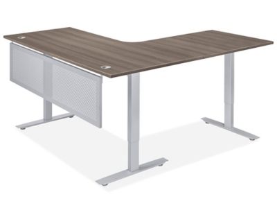 Downtown Adjustable Height L-Desk - 72 x 72 x 30"