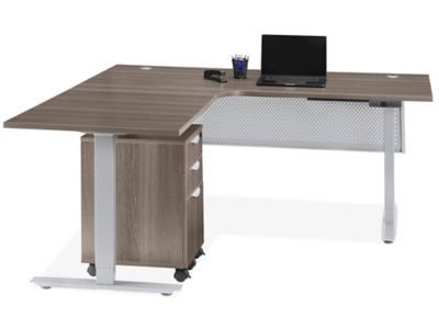 CLUBHAUS C9 SwingTop Ｌサイズ Downtown Adjustable Height L-Desk - 72 x 72 x 30