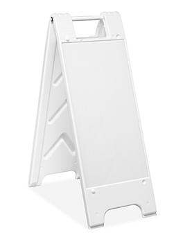Minicade&reg; Plastic A-Frame Sign - Standard, 12 x 24", White H-10100