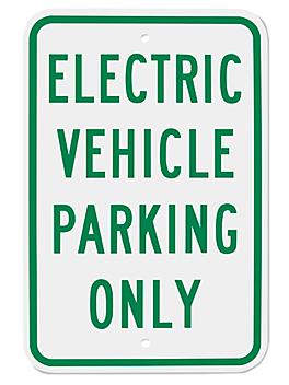 "Electric Vehicle Parking Only" Sign - 12 x 18" H-10119