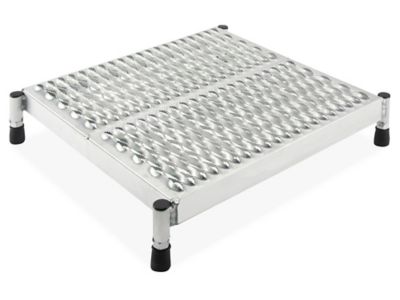 Stationary Work Platform - Aluminum, 24 x 24, 6-8 Height