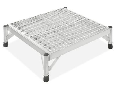 Stationary Work Platform - Aluminum, 24 x 24", 9-15" Height H-10172