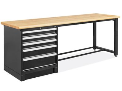 Husky workbenches from Home Depot work great at a standing desk at 1/3 of  the price. : r/Workspaces