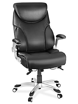 Deluxe Leather Chair - Black H-10249BL