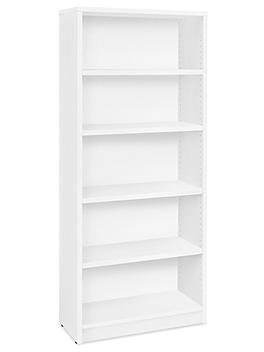 Designer Bookcase - 5-Shelf, White H-10251W