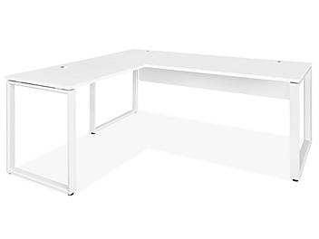 Designer Office L-Desk - 72 x 66", White H-10262W