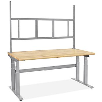 Adjustable Height Workstation - 72 x 36", Maple Top H-10269-MAP