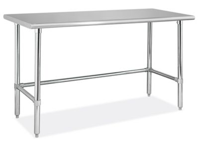 Standard Stainless Steel Worktable without Bottom Shelf - 60 x 24" H-10347