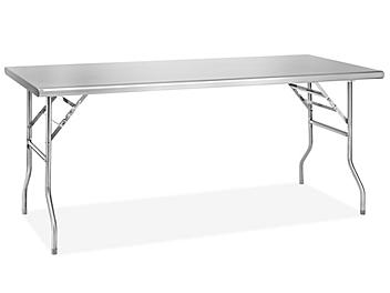 Stainless Steel Folding Table - 72 x 30" H-10350