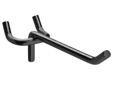 Straight Hooks for Pegboard - 4", Black H-10368