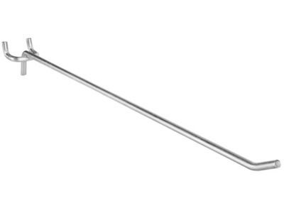 Straight Hooks for Pegboard - 12", Zinc-Plated H-10370