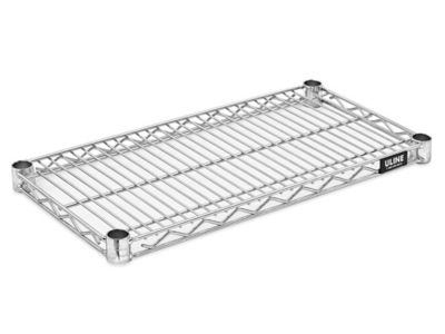 Tablettes supplémentaires en fil de métal époxy – 24 x 12 po, zinc
