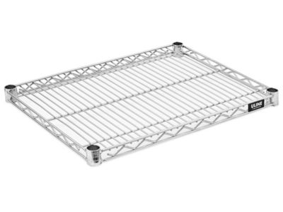Tablettes supplémentaires en fil de métal époxy – 24 x 18 po, zinc