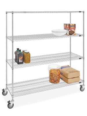 Epoxy Mobile Shelving - 72 x 24 x 78", Zinc H-10446Z