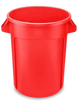 Uline Trash Can with Wheels - 95 Gallon, Red H-7938R - Uline