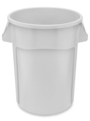 Rubbermaid&reg; Brute&reg; Trash Can - 44 Gallon, White H-1046W