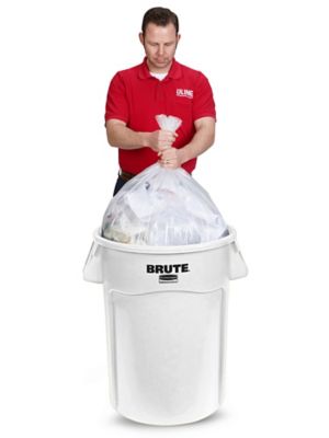 Rubbermaid® Wheeled Brute® Trash Can - 44 Gallon H-10733 - Uline