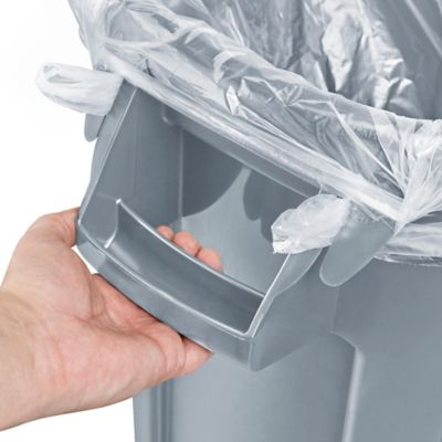 Rubbermaid® Brute® Trash Can - 55 Gallon, Gray H-1047GR - Uline