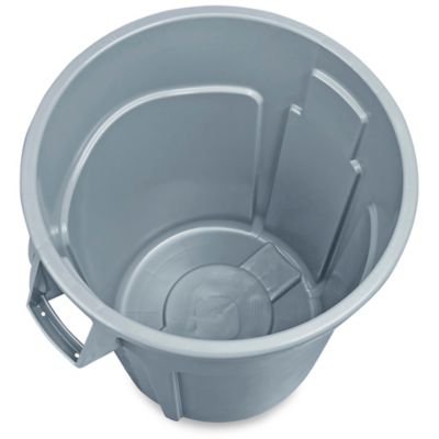 Rubbermaid Commercial® 55 Gallon Brute® Garbage Can with Venting Channels  Grey (2655)