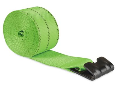 Uline Hi-Vis Flat Hook Winch Strap - 4