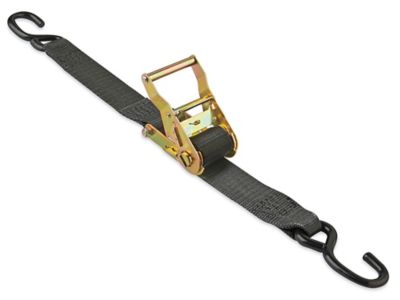 Uline Ratchet Tie-Downs - S-Hook, 2 x 15', 3,000 lb Capacity H