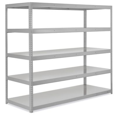 Solid Stainless Steel Shelving - 60 x 24 x 72 H-6817 - Uline