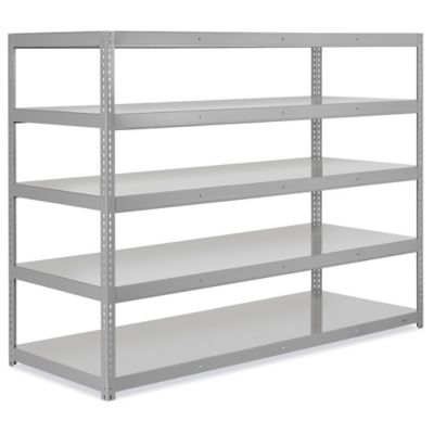 Heavy Duty Steel Wall Shelving 84H x 16D * 4 Shelves * IN STOCK