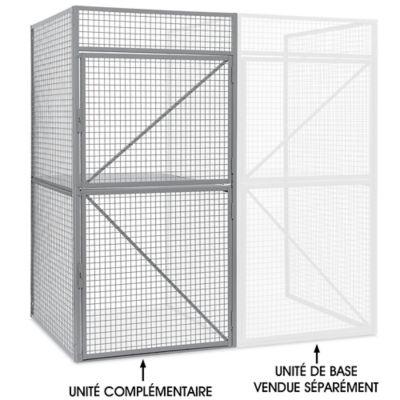 Add-On Unit for Bulk Storage Locker - Double Tier, 48 x 48" H-10491-ADD