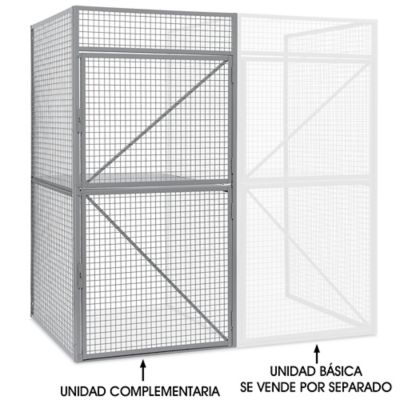 Unidad Complementaria para Locker para Almacenamiento de Artículos Grandes - Dos Puertas de Alto, 48 x 48" H-10491-ADD
