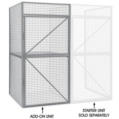 Add-On Unit for Bulk Storage Locker - Double Tier, 48 x 48" H-10491-ADD