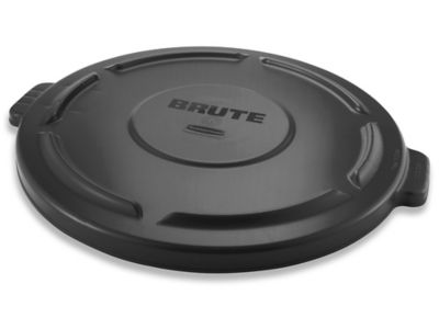 Rubbermaid® Brute® Trash Can Flat Lid - 44 Gallon, Black