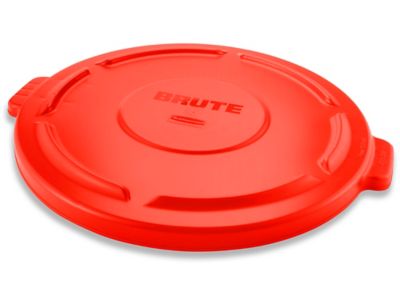Rubbermaid<sup><small>MD</small></sup> Brute<sup><small>MD</small></sup> – Couvercle plat pour poubelle – 44 gallons, rouge