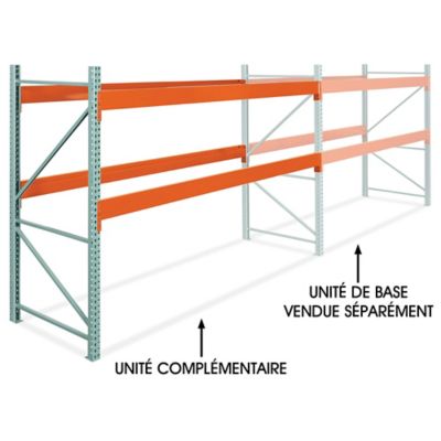 Add-On Unit for Two-Shelf Heavy-Duty Pallet Rack - 144 x 48 x 96" H-10507-ADD