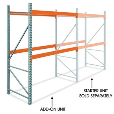 Add-On Unit for Heavy-Duty Pallet Rack - 96 x 48 x 120" H-10509-ADD