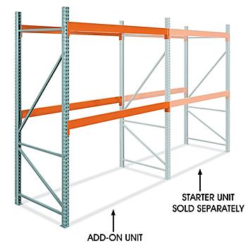 Add-On Unit for Two-Shelf Heavy-Duty Pallet Rack - 96 x 48 x 120" H-10509-ADD