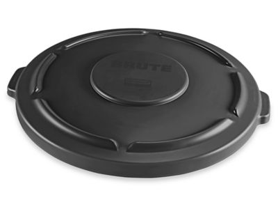 Rubbermaid® Brute® Trash Can Flat Lid - 55 Gallon, Black