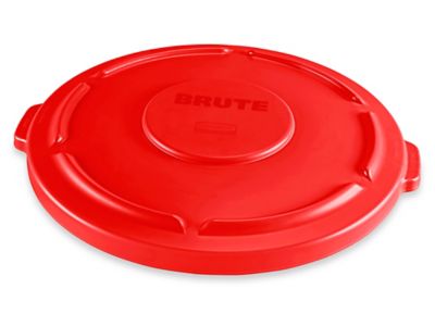 Rubbermaid<sup><small>MD</small></sup> Brute<sup><small>MD</small></sup> – Couvercle plat pour poubelle – 55 gallons, rouge