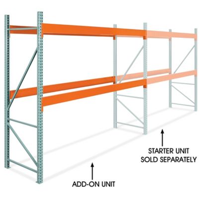 Add-On Unit for Heavy-Duty Pallet Rack - 144 x 42 x 120" H-10510-ADD