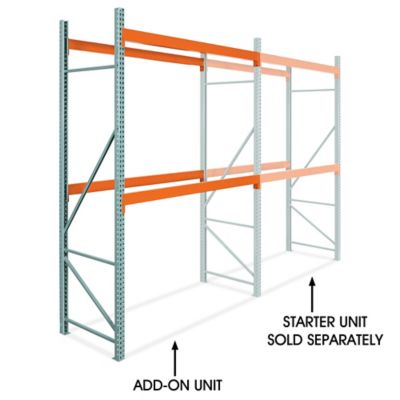 Add-On Unit for Heavy-Duty Pallet Rack - 96 x 42 x 144" H-10512-ADD